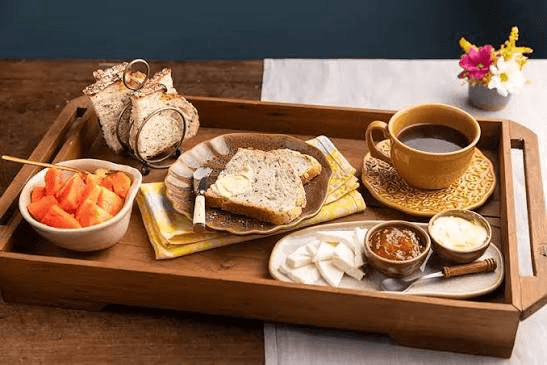 Café da manhã dos noivos