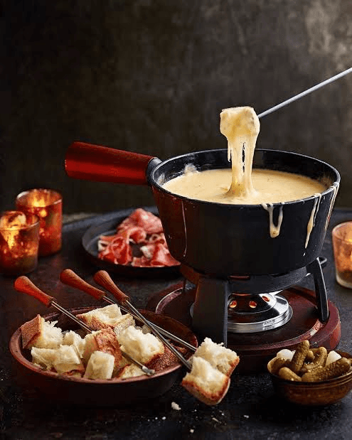 Jantar romântico com fondue